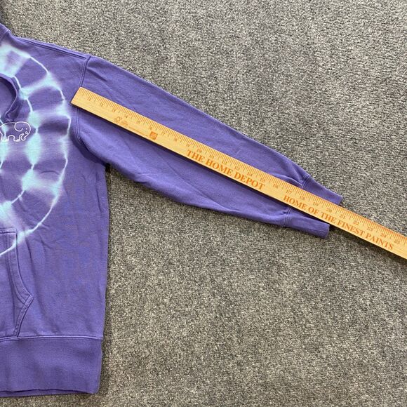 Ivory Ella Dusk Burst Tie Dye Sweatshirt Hoodie Womens Small S Purple Blue NWT - Picture 10 of 16